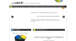 Desktop Screenshot of ecotribox.com
