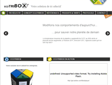 Tablet Screenshot of ecotribox.com